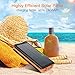 Solar Charger 24000mAh Portable Solar Power Bank External Backup Battery, 4 Outputs-5V/2.1A &2 Inputs Huge Capacity Phone Charger, IPX5 Rainproof Bright LED Flashlights for Camping, Travel, Emergency