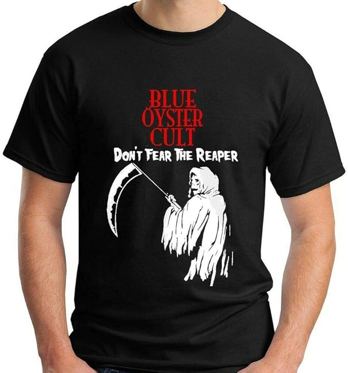 Blue Oyster Cult TShirt Funny Birthday Cotton Tee Vintage Gift Men