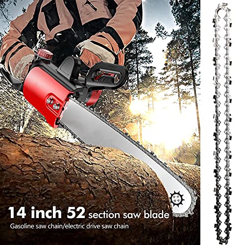 HongBoom 3 Stück Sägeketten Kettensägenketten 3/8 "Kettensägen Ketten Kette 52 Links Kettensägenkette zum Beschneiden von Holzästen – Bild 5