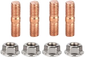 Turbo Stud Kit, Chazcool Stud Kit Head Bolt m10x1.50 Thread T3 T4 T6 Turbo Stud Kit Flange Nuts