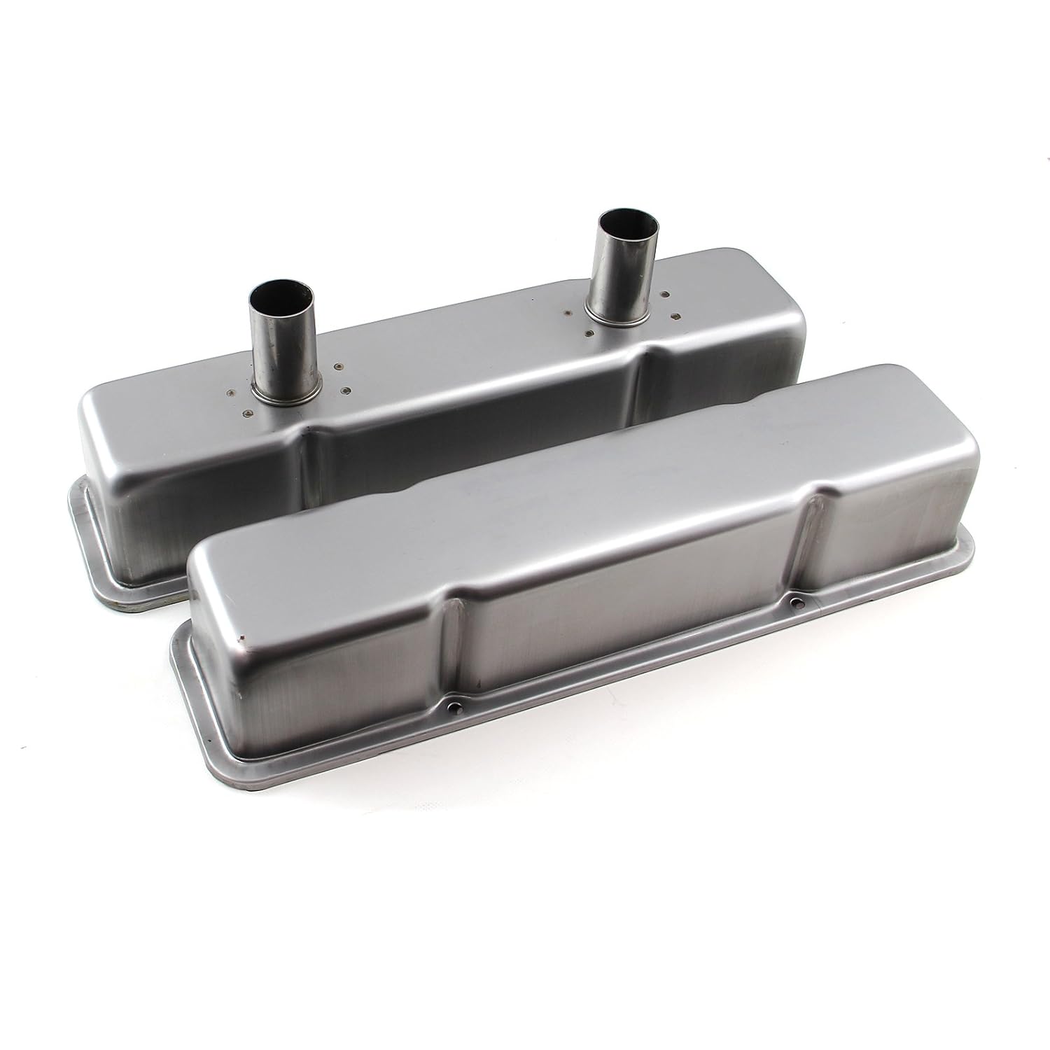 Chevy SBC 350 Zinc Steel Circle Track Valve Covers Tall