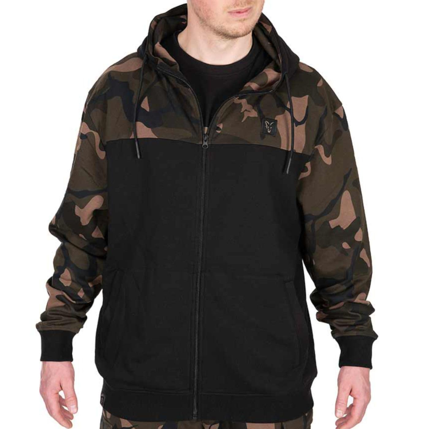 FOX LW Black/Camo Split Zip Hoody (3XL)
