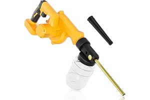 Dinftin Electric Diatomaceous Earth Duster Compatible for DeWalt 20V Battery(Battery Not Included), Garden Dust Applicator with 1L Capacity and 7.5" Nozzle, Versatile Leaf Blower & Powder Sprayer