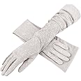 Womens Sunblock Long Driving Gloves Cotton UV Sun Protection Full Finger Gloves Arm Sleeve Cover