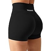 YEOREO Scrunch Butt Workout Shorts Women 3.5" Seamless V Cross Waist Sport Gym Amplify Shorts