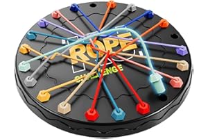 WIXUIPR Brainy Knots Rope Challenge Exciting Board Game for Family and Friends Rope Knots Untangle Stack Sorting Toy ABS