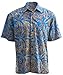 Floral Sky Men's Tropical Hawaiian Cotton Shirt By Johari West