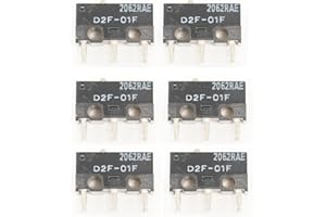 PMMCON 6pcs D2F-01F D2F01F Micro Switch Microswitch Compatible Subminiature Mouse Switch