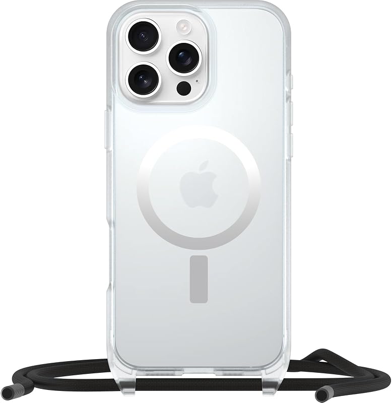 Capa React Necklace MagSafe para iPhone 16 Pro MAX, transparente