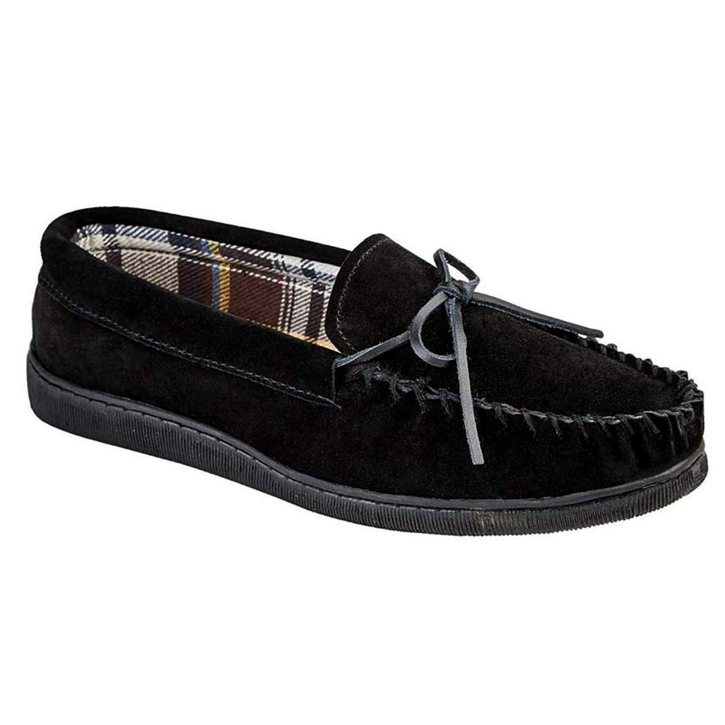 mens moccasin slippers size 7