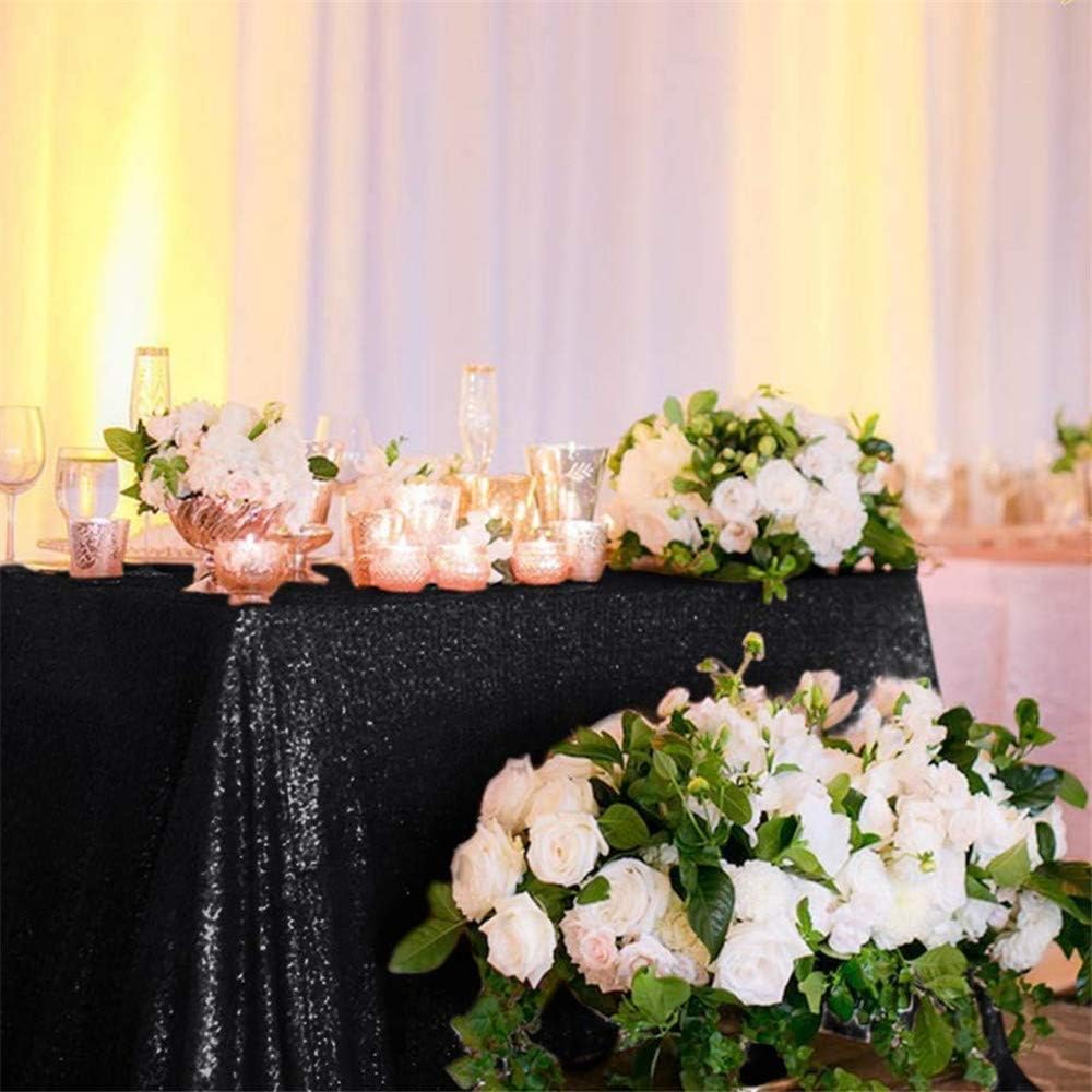 Best gold glitter and black table cloth