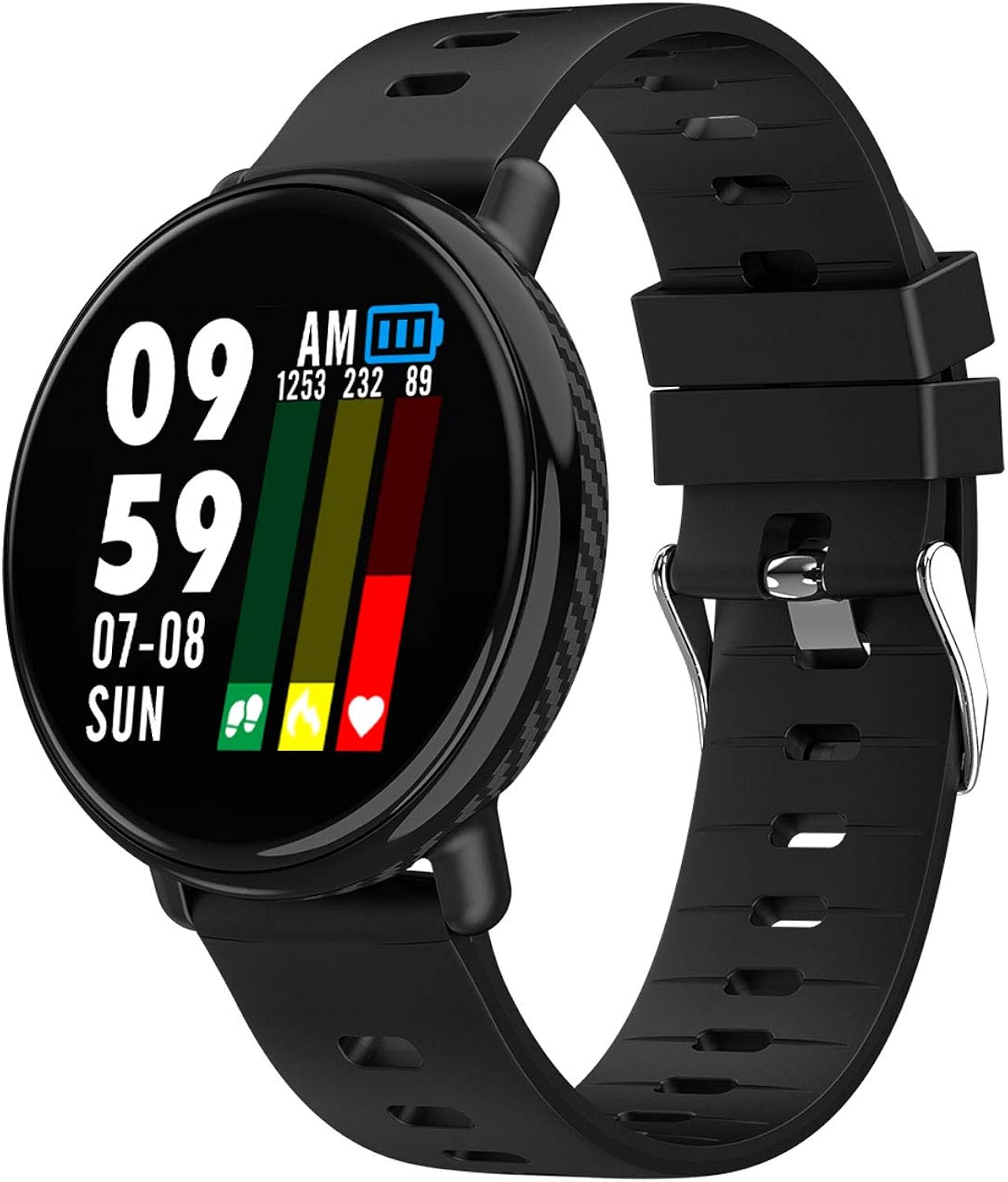 Smart Watch Heart Rate Blood Pressure Sleep Monitor Fitness Tracker for Android iOS