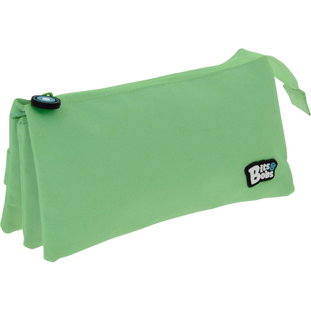 Grafoplas 37545426 Bits & Bobs Pencil Case 3 Compartments Mint Green 23.5 x 12 x 14 cm