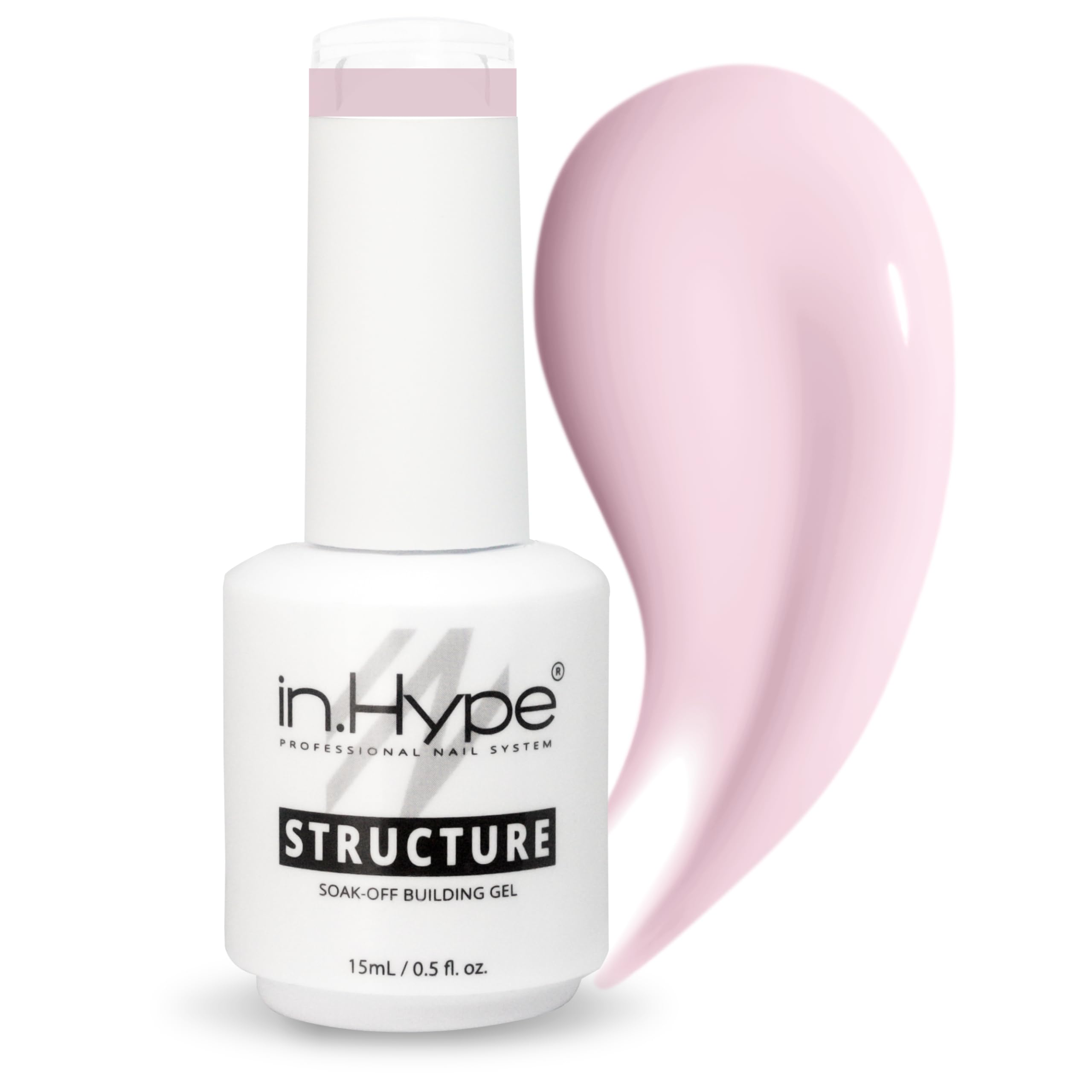IN.HYPE Structure/Liquid Builder Gel/Hard Gel in a Bottle (BIAB) for Nail Enhancing (Baby Pink)