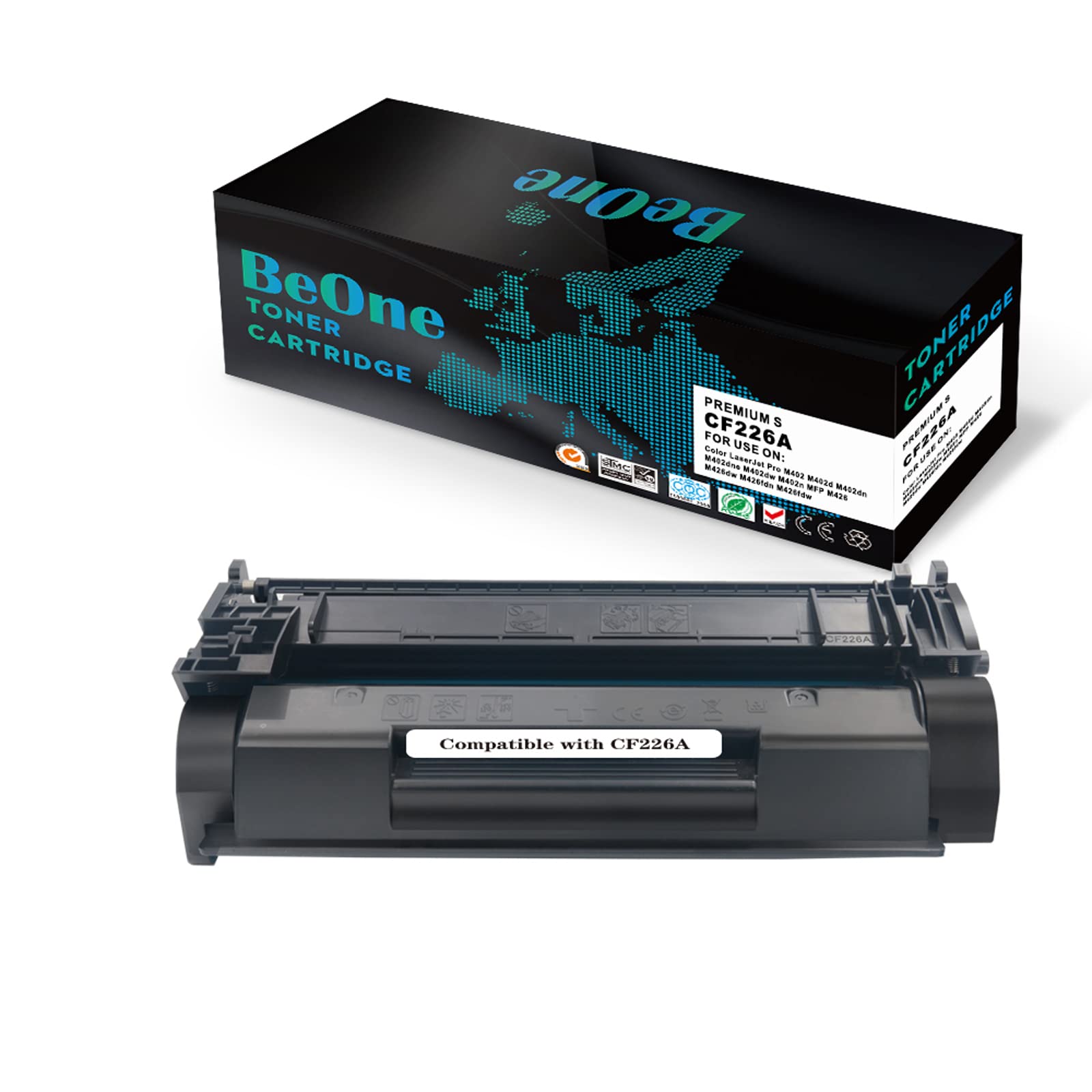 BeOne Compatible for 26A CF226A 26X CF226X Toner Cartridge Replacement Compatible for HP LaserJet Pro M402 M402d M402dn M402dne M402dw M402n MFP M426 M426dw M426fdn M426fdw Printer (1 Black)