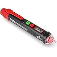 SABER Voltage Tester/Non-Contact Voltage Tester with Dual Range AC 12V-1000V/48V-1000V, Live/Null Wire Tester, Electrical Tester with LCD Display, Buzzer Alarm, Wire Breakpoint Finder-HT100 (Red)