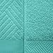 Superior Egyptian Cotton 6 Piece Bath Towel Set, Two Face Towels, Two Hand Towels, Two Bath Towels, Ideal For Bathroom, Kitchen, or Beach, Basics, Quick Dry, Jacquard and Solid, Turquoise