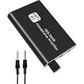 Portable Headphone Amplifier - HiFi Earphone Amp with Two-Stage Gain Switch, Aluminum Matte Surface, 16-150 Ohm Compatibility