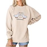 SOMOQI Womens Funny Goose Bumps Sweatshirt Cute Duck Animal Pun Pullover Crewneck Fall Winter Gift Shirt