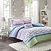 Mizone Katie 3 Piece Comforter Set, Aqua, Twin/Twin X-Large