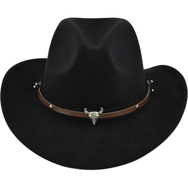 Unisex Vintage Style Polyester Felt Cowboy Hats Adjustable  display picture 1