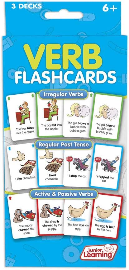 Junior Learning Verb Flashcards, Multicolor, M - Image 3