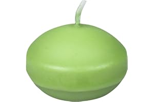 Zest Candle 24-Piece Floating Candles, 1.75-Inch, Sage Green