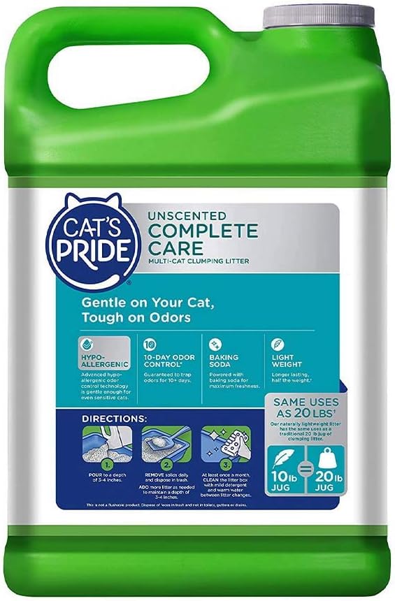 Cat's Pride Unscented Complete Care Hypoallergenic Multi-Cat Litter (C47710) : Pet Supplies