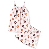 Arshiner Toddler Girl Summer Clothes 2 Piece Loose Spaghetti Strap Tank Top and Short Set Kids Clothing Sets with Pockets