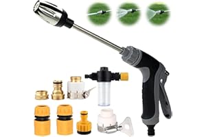 Aquoxis Pressure Washer – 15x More Powerful Than Hoses, Durable Stainless Steel, Easy Installation, with 360° Rotating for Th