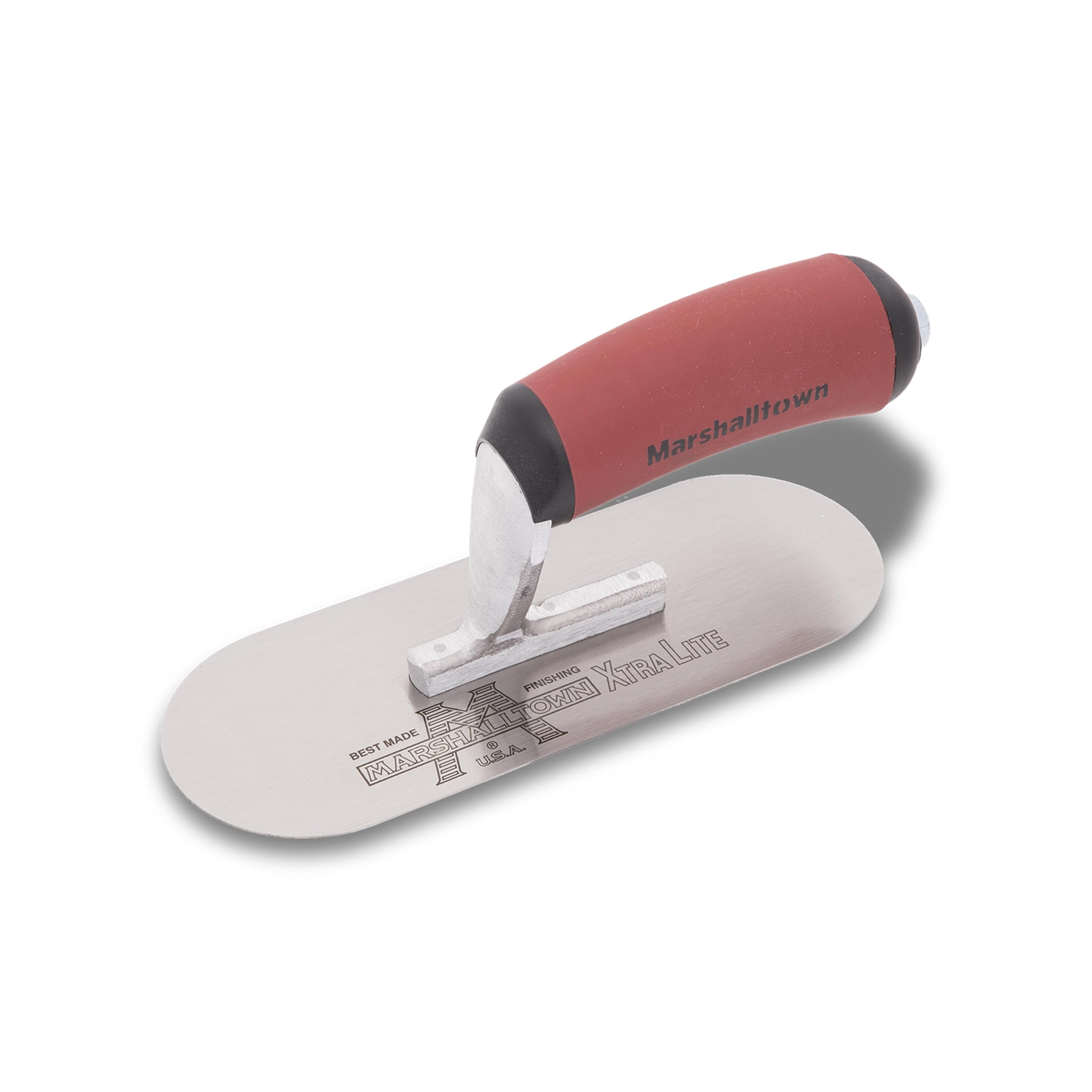 MARSHALLTOWN The Premier Line SP83SD 8-Inch by 3-Inch High Carbon Steel Pool Trowel with Curved DuraSoft Handle