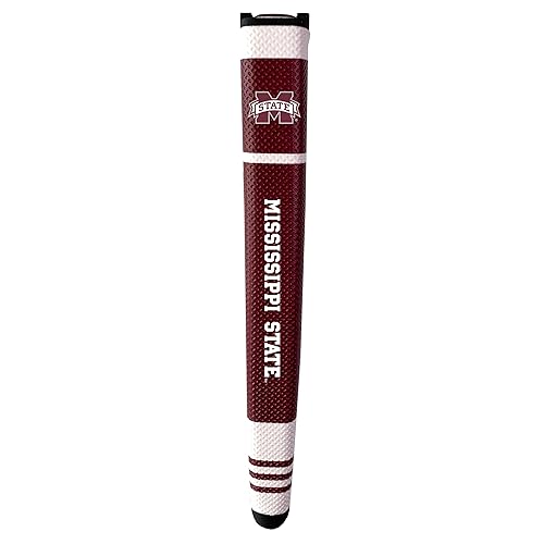 Team Golf NCAA Mississippi State Bulldogs Golf Putter Grip Golf Putter Grip with Removable Gel Top Ball Marker, Durable Wide Grip & Easy to Control