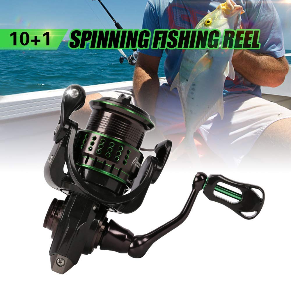 激安ブランド Lixada1 フィッシングスピニングリール 10 1 5 2 1 ギア比 軽量 スムーズカーボンスチール フィッシングリール C1000 B07h 送料無料 11d19 Com