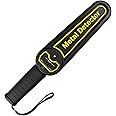 ALLOSUN Hand Held Security Metal Detector Wand Metal Scanner Adjustable Sensitivity for Security Inspection Two Modes Audible and Vibration Alarm, with Earphones