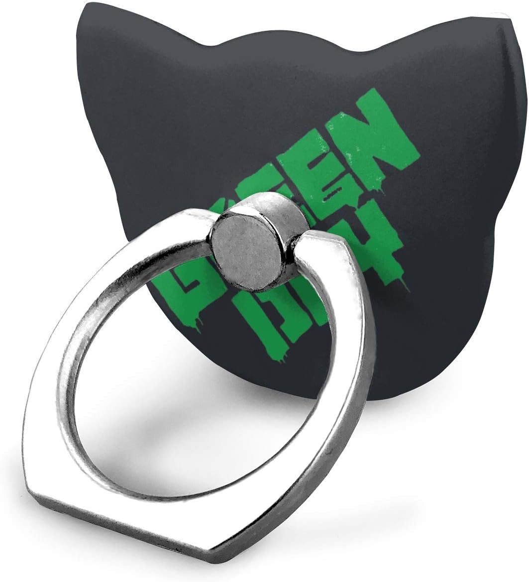 グリーンデイバンドのロゴ スマホリング 猫耳 かわいい ホールドリング 携帯リング 薄型 おしゃれ 指輪リング スタンド機 落下防止リング Iphone Android各種他対応 ホールドリング 通販 Amazon