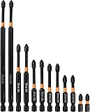 Bestgle 12Pcs PH2 Phillips Magnetic Screwdriver Bit