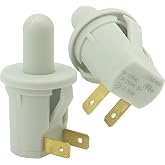 2-Pack 297243800 Refrigerator Door Light Switch Compatible with Frigidaire Kelvinator Gibson Kenmore Crosley Replacement 1465707 AP4370047 EAP2332280 PS2332280 216361000 216472300