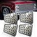 (4pcs) Dot Approved 4x6 inch LED Headlights Rectangular Replacement H4651 H4652 H4656 H4666 H6545 for Peterbil Kenworth Freightinger Probe Oldsmobile Cutlass