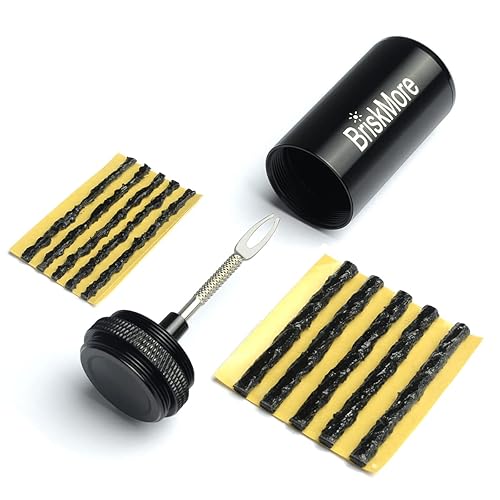 BriskMore Black Tubeless Bicycle Tire Repair Kit for Mountain and
