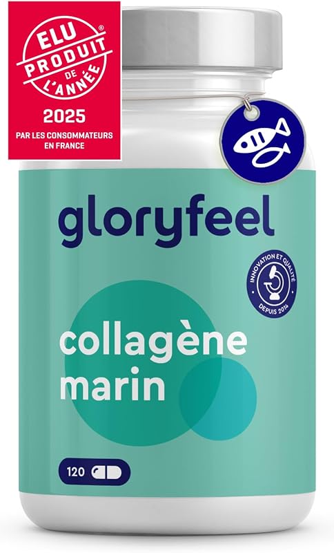 Collagene Marin Pur (Type 1) 1500mg Hautement Dosée, 120 Capsules d'Hydrolysat de Collagène, 100% Collagène Naturel, Facilement Absorbé, Sans Arômes et Additifs