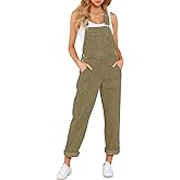 GRAPENT Overalls for Women Loose Fit Jean Denim Bib Jumpsuit Stretch Overall Pants