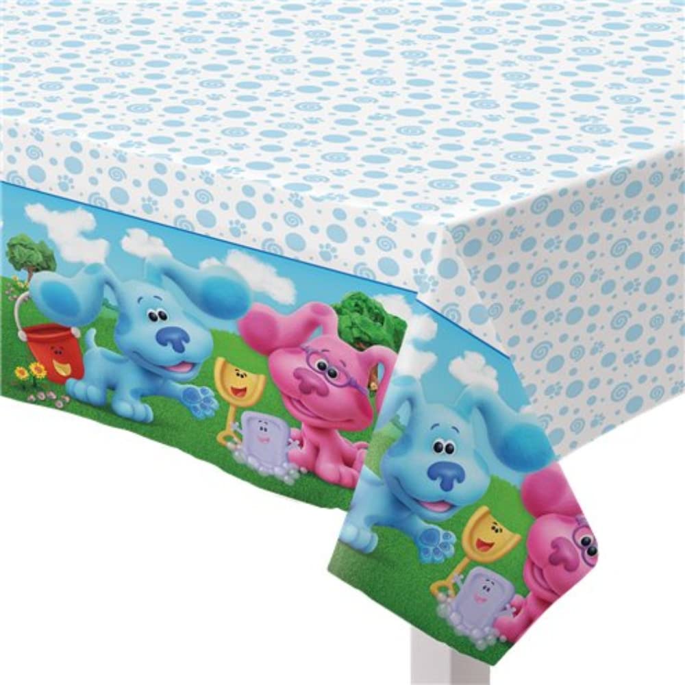 Amscan 9913279 - Blues Clues Kids Birthday Party Paper Table Cover - 1.2m x 1.8m