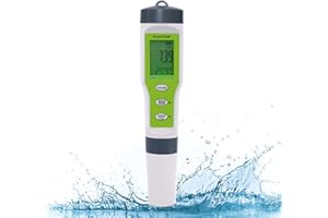 AEROSPRING 3-in-1 Waterproof Multifunction Digital Meter, Measures Electrical Conductivity (EC), pH and Temperature Functions Specially Designed for Hydroponic Systems
