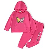 Yoxindax Toddler Kid Girls Clothes Colorblock Hoodie Leopard Print Sweatsuits Top 2PC Fall Outfit Set