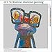 Colorful Frog Diamond Painting Art - PigBoss 5D DIY Full Drill Diamond Embroidery Cross Stitch Crystals Diamond Dots Kit Home Decor Gift for Adults (13.8 x 13.8 inches)