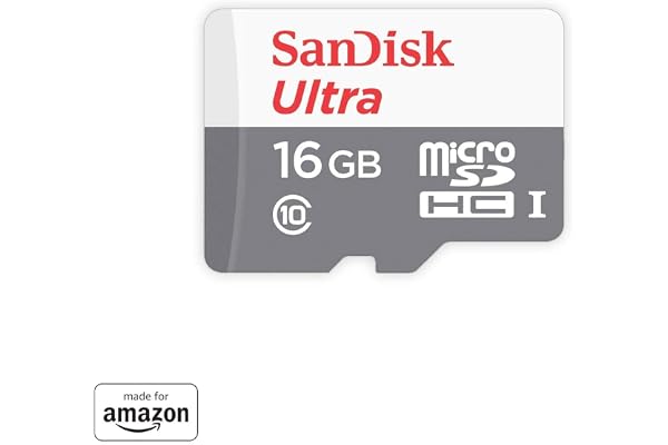 Made for Amazon SanDisk 16GB microSD Memory Card for Fire Tablets and Fire TV