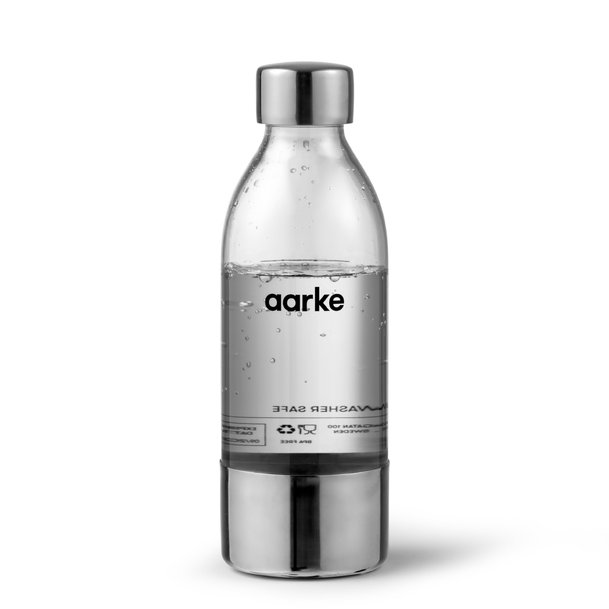 aarke Small PET Water Bottle, Stainless Steel, 450 ml — image 1