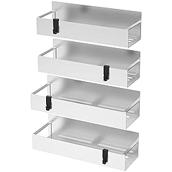 HuggieGems 4 Pack Magnetic Spice Storage Rack