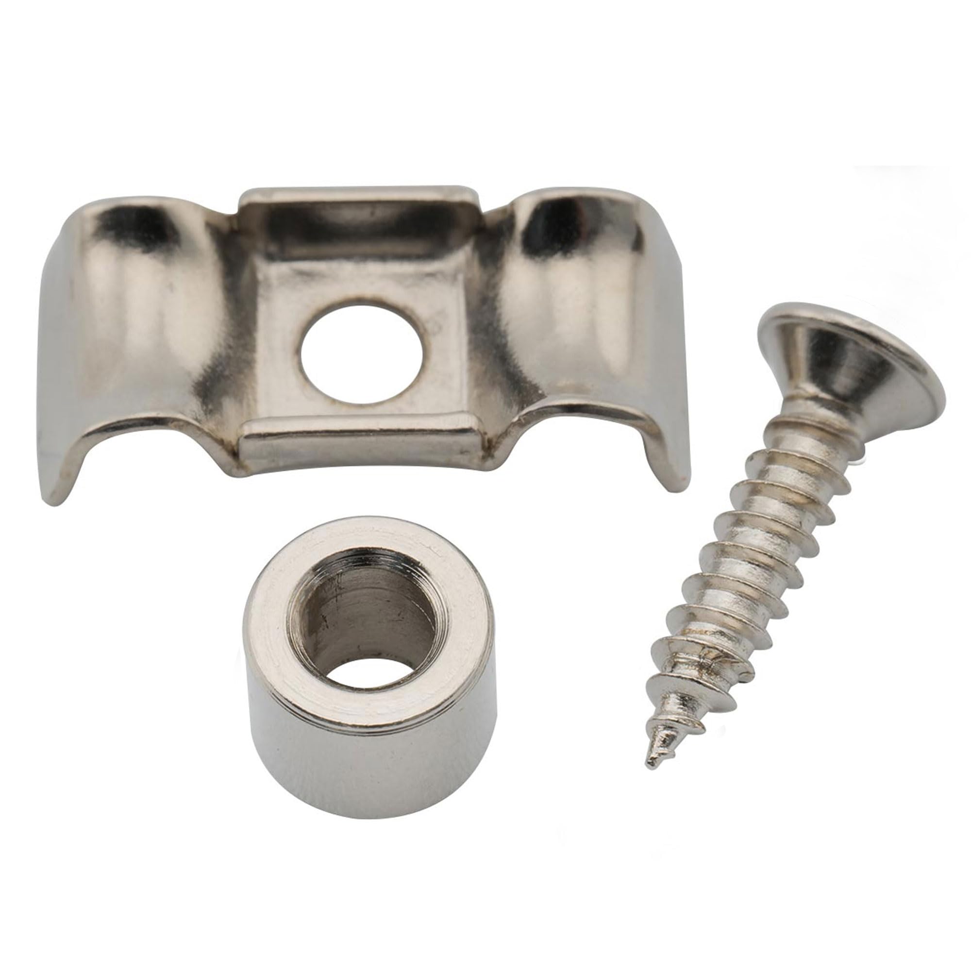 Musiclily Pro 16mm Vintage Butterfly Style Steel Guitar String Guide Retainer Tree for Strat Electric Guitar and Bass, Nickel