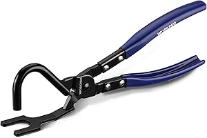 WORKPRO Exhaust Hanger Removal Tool – Heavy-Duty Exhaust Hanger Pliers for Car & Truck Rubber Exhaust Hangers Muffler Hanger, Non-Slip Grip, Compatible with Most Domestic & Imported Exhaust Systems